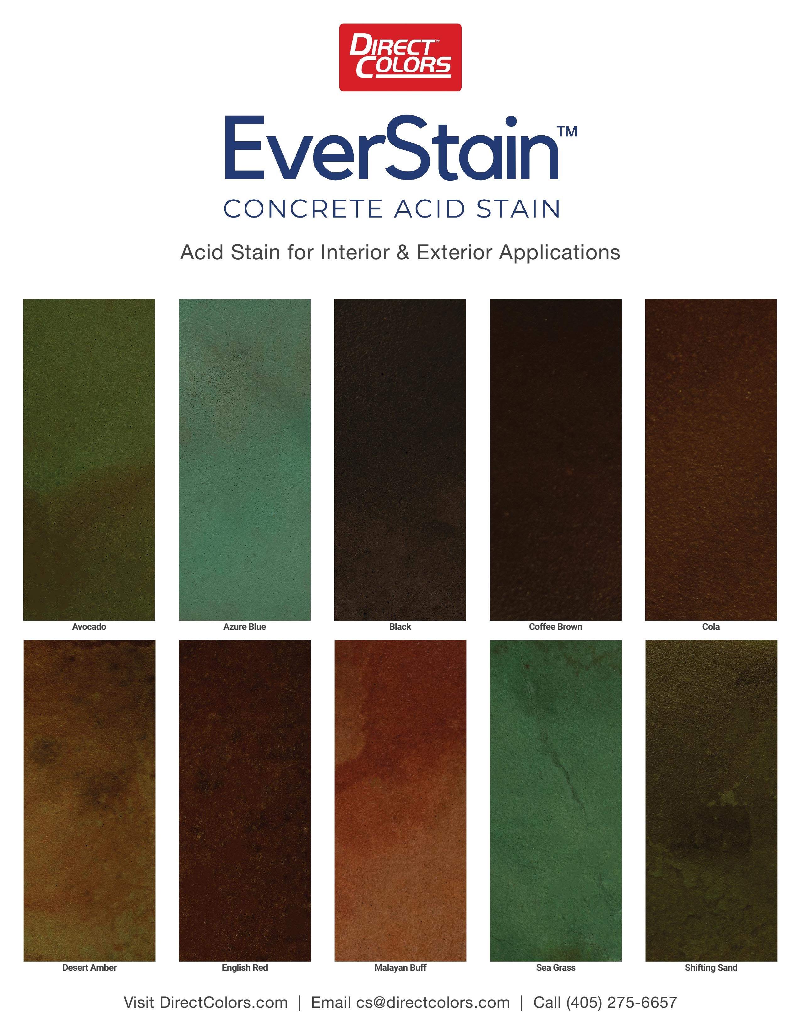 Concrete Acid Stain Direct Colors